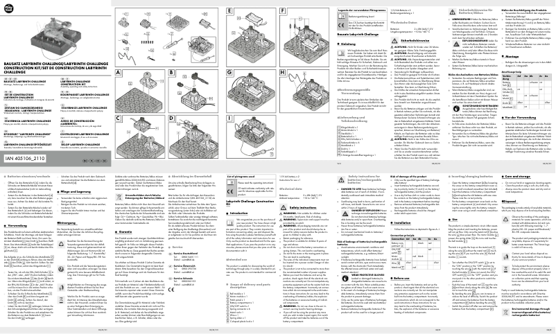 Page 1 de la notice Manuel utilisateur Playtive HG09340