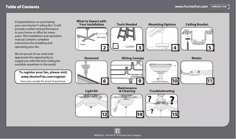 Página 1 del manual Manual de usuario Hunter Waldon