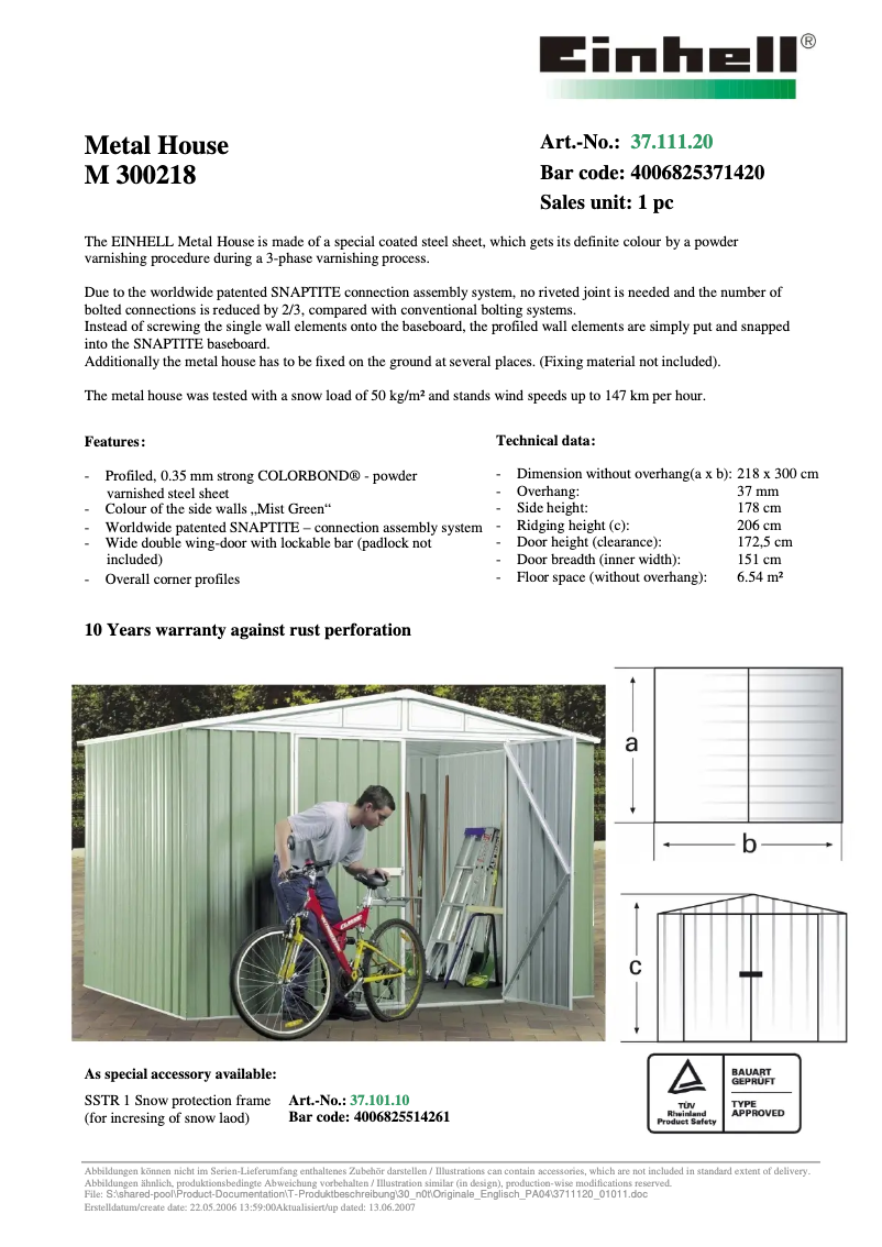 Página 1 del manual Manual de usuario Absco M 300218