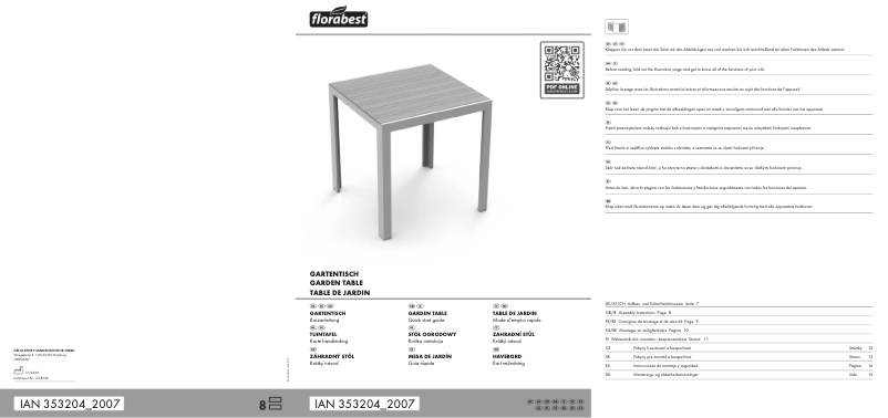 Página 1 del manual Manual de usuario Florabest IAN 353204