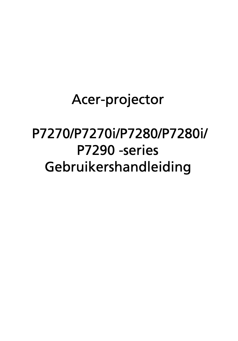 Imagen de la primera página del manual del dispositivo P7290