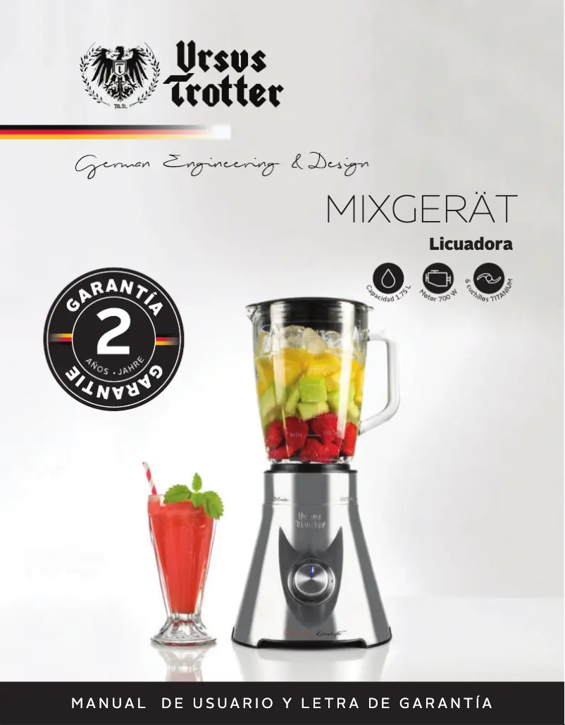 Página 1 del manual Manual de usuario Ursus Trotter UT-METALLEK705