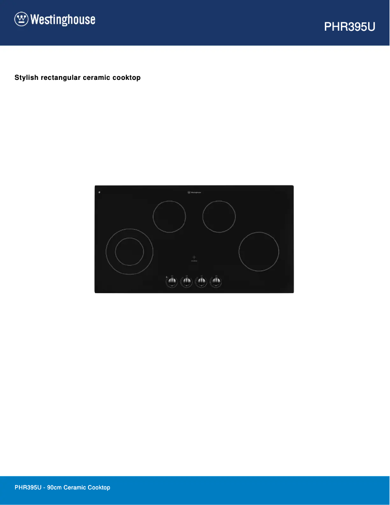 Page n°1 - Fiche technique Westinghouse PHR395U