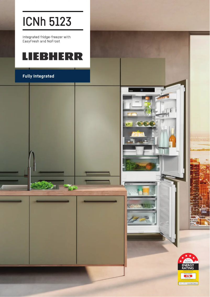 Page 1 de la notice Fiche technique Liebherr ICNH5123RH