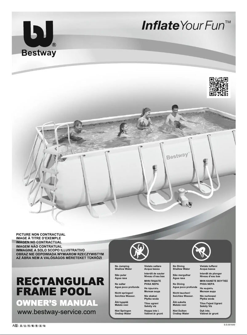 Page 1 de la notice Manuel utilisateur Bestway BW56248