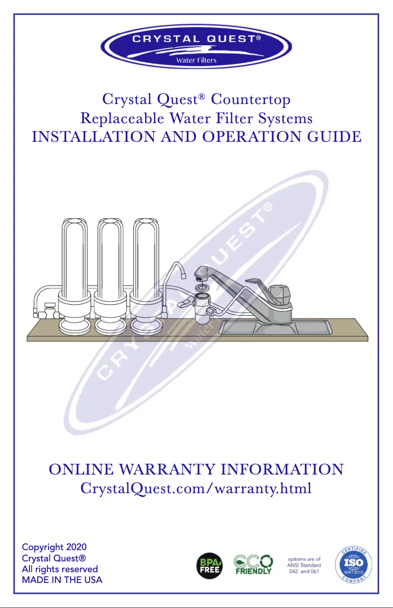 Image de la première page du manuel de l'appareil CQE-CT-00157