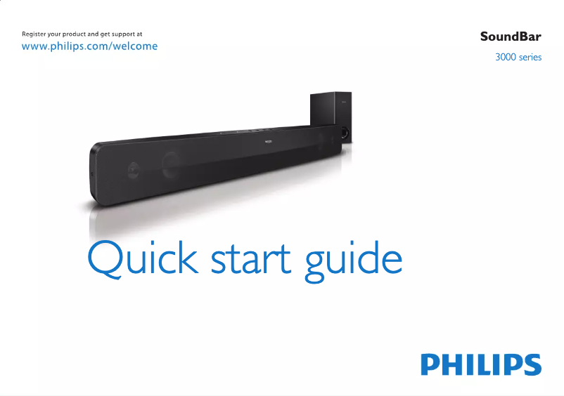 Page n°1 - Guide de démarrage rapide Philips HTS3121