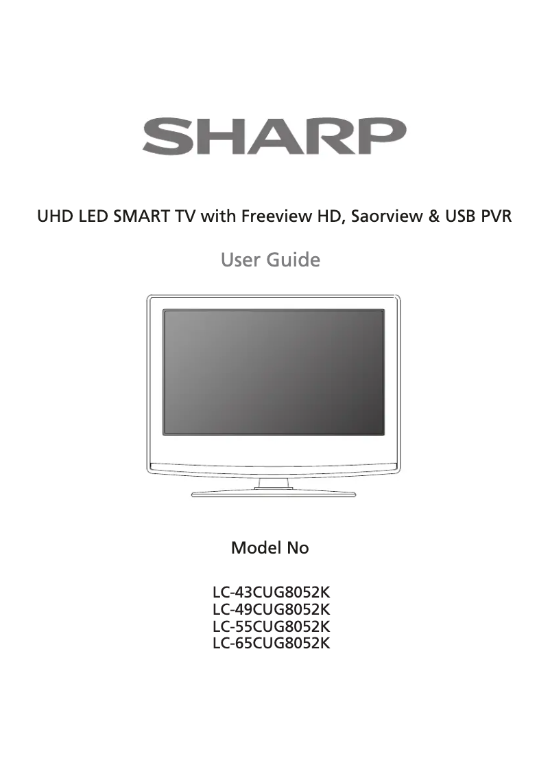 Page n°1 - Manuel utilisateur Sharp LC-65CUG8052K