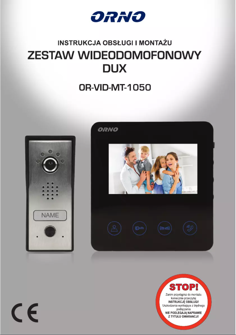 Page 1 de la notice Manuel utilisateur Vibell OR-VID-MT-1050