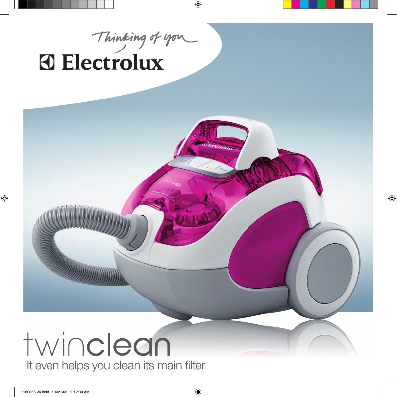 Page n°1 - Manuel utilisateur Electrolux Z 8255