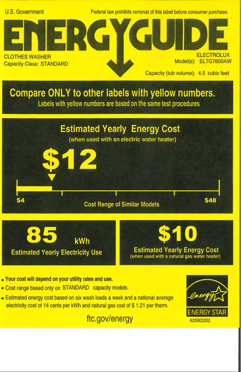 Image de la première page du manuel de l'appareil ELTG7600AT
