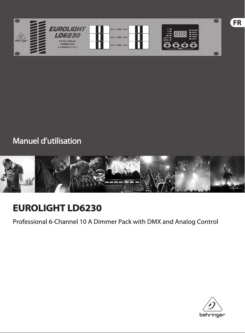 Page n°1 - Manuel utilisateur Behringer EUROLIGHT LD6230