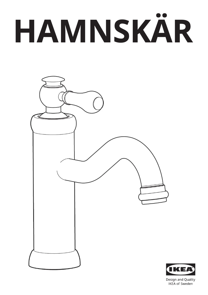 Page 1 de la notice Manuel utilisateur Ikea HAMNSKÄR 105.327.10
