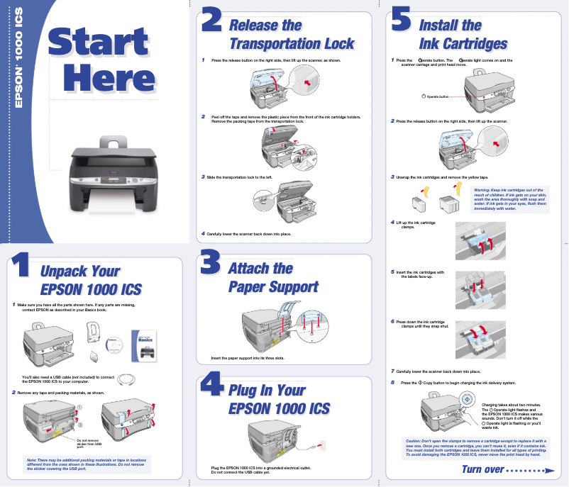 Image de la première page du manuel de l'appareil 1000 ICS