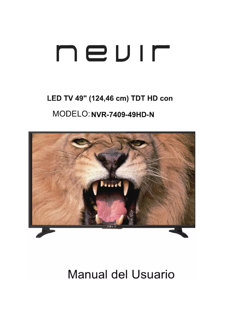 Page n°1 - Manuel utilisateur Nevir NVR-7409-49HD-N