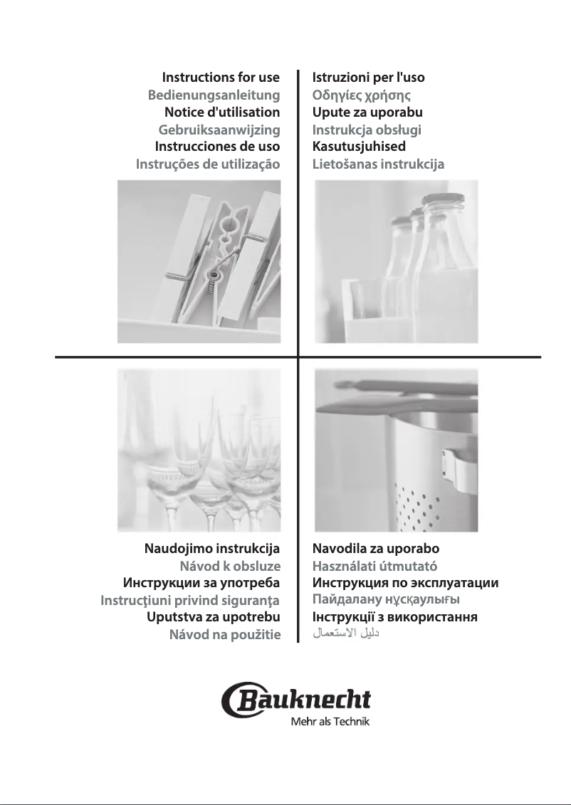 Page 1 de la notice Manuel utilisateur Bauknecht CTAI 9740C IN
