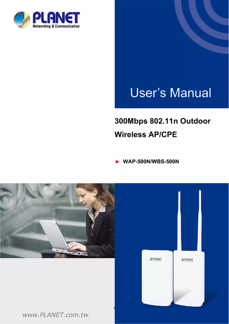 Image de la première page du manuel de l'appareil WBS-500N