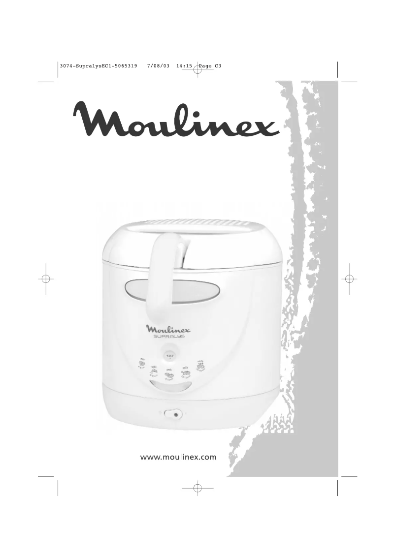 Image de la première page du manuel de l'appareil Supralys AKG241