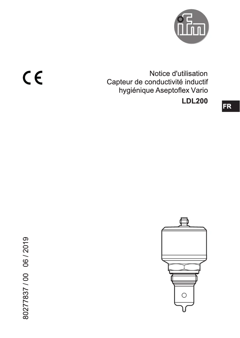 Page 1 de la notice Manuel utilisateur IFM LDL200