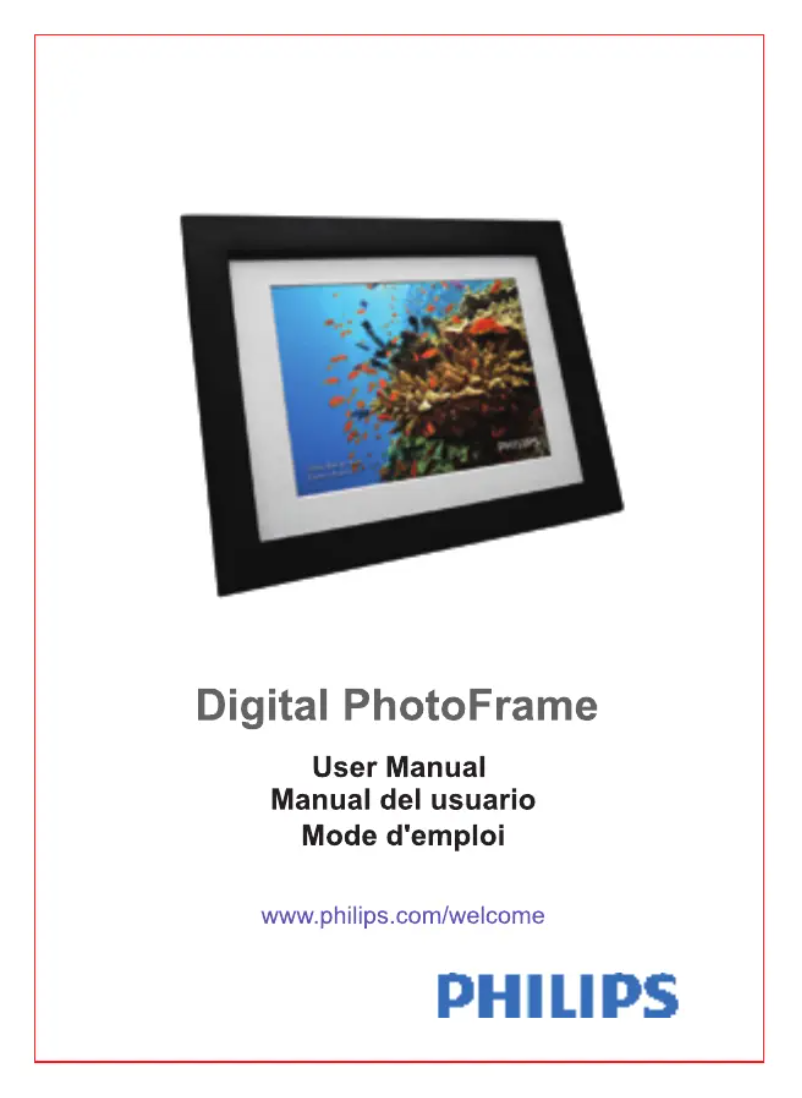 Image de la première page du manuel de l'appareil SPF3483