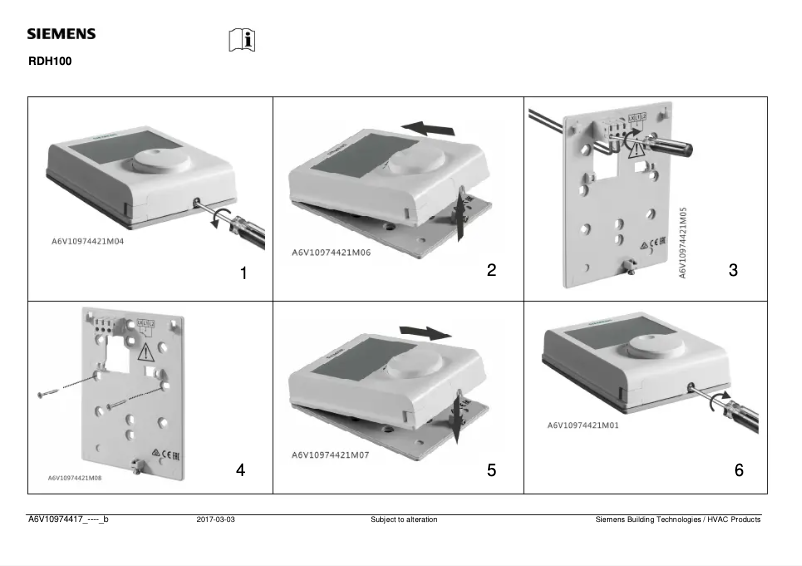 Image de la première page du manuel de l'appareil iQ500 RDH100