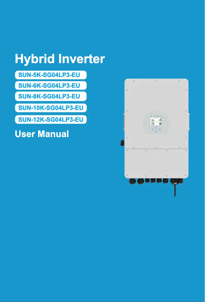 Image de la première page du manuel de l'appareil SUN-8K-SG04LP3-EU