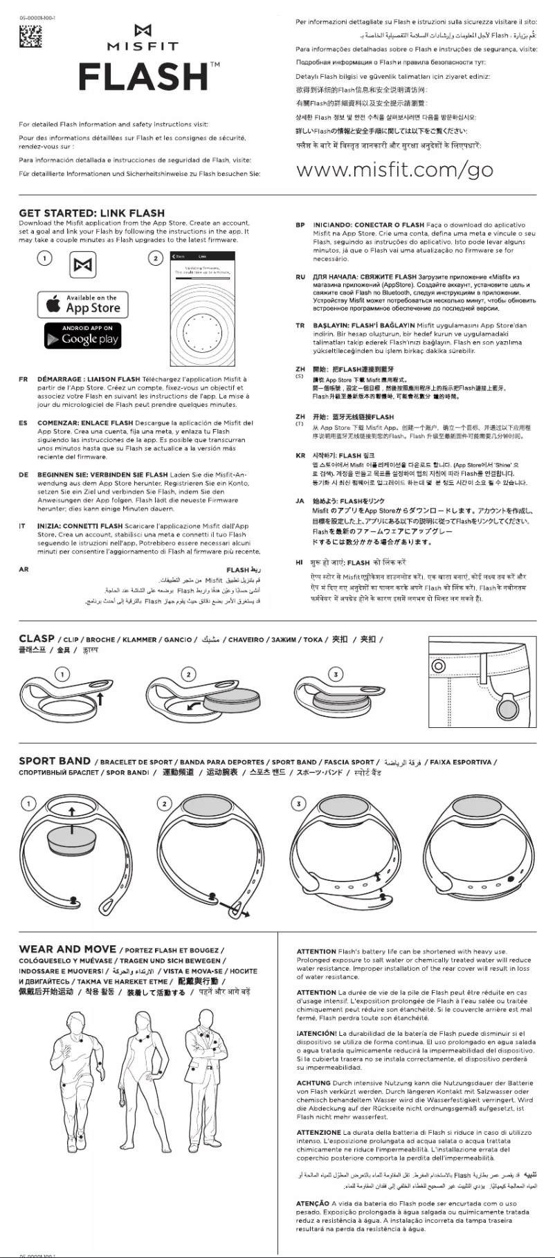 Image de la première page du manuel de l'appareil Flash