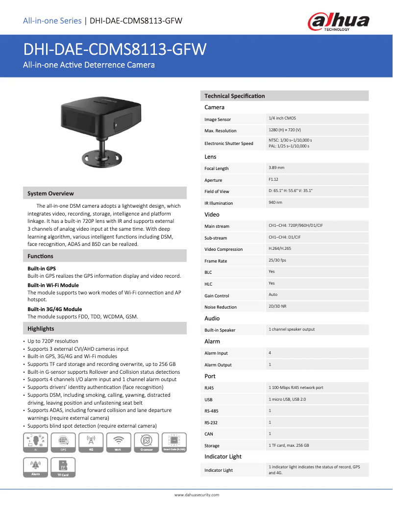Image de la première page du manuel de l'appareil DAE-CDMS8113-GFW