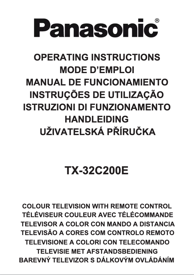 Imagen de la primera página del manual del dispositivo Viera TX-32C200E