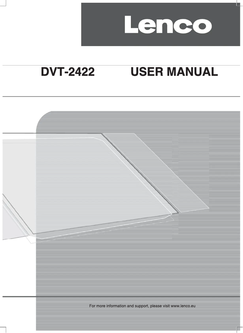 Page n°1 - Manuel utilisateur Lenco DVT-2422