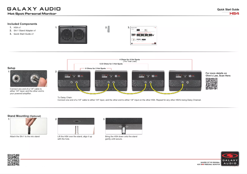 Image de la première page du manuel de l'appareil HS4