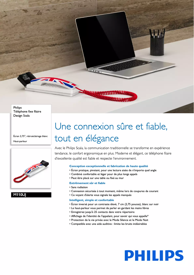 Imagen de la primera página del manual del dispositivo Scala M110UJ