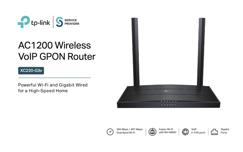 Page n°1 - Fiche technique TP-Link XC220-G3v