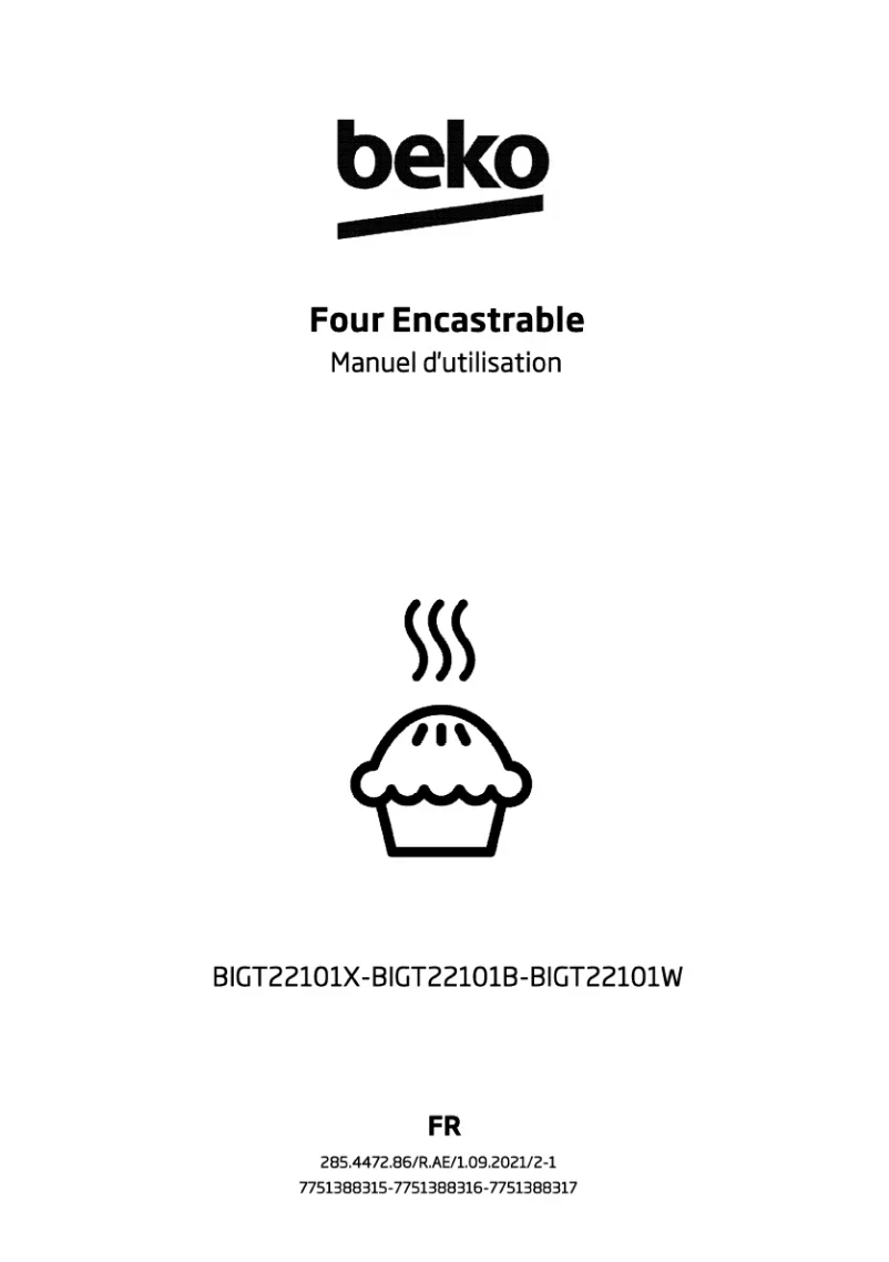 Page n°1 - Manuel utilisateur Beko BIGT22101W