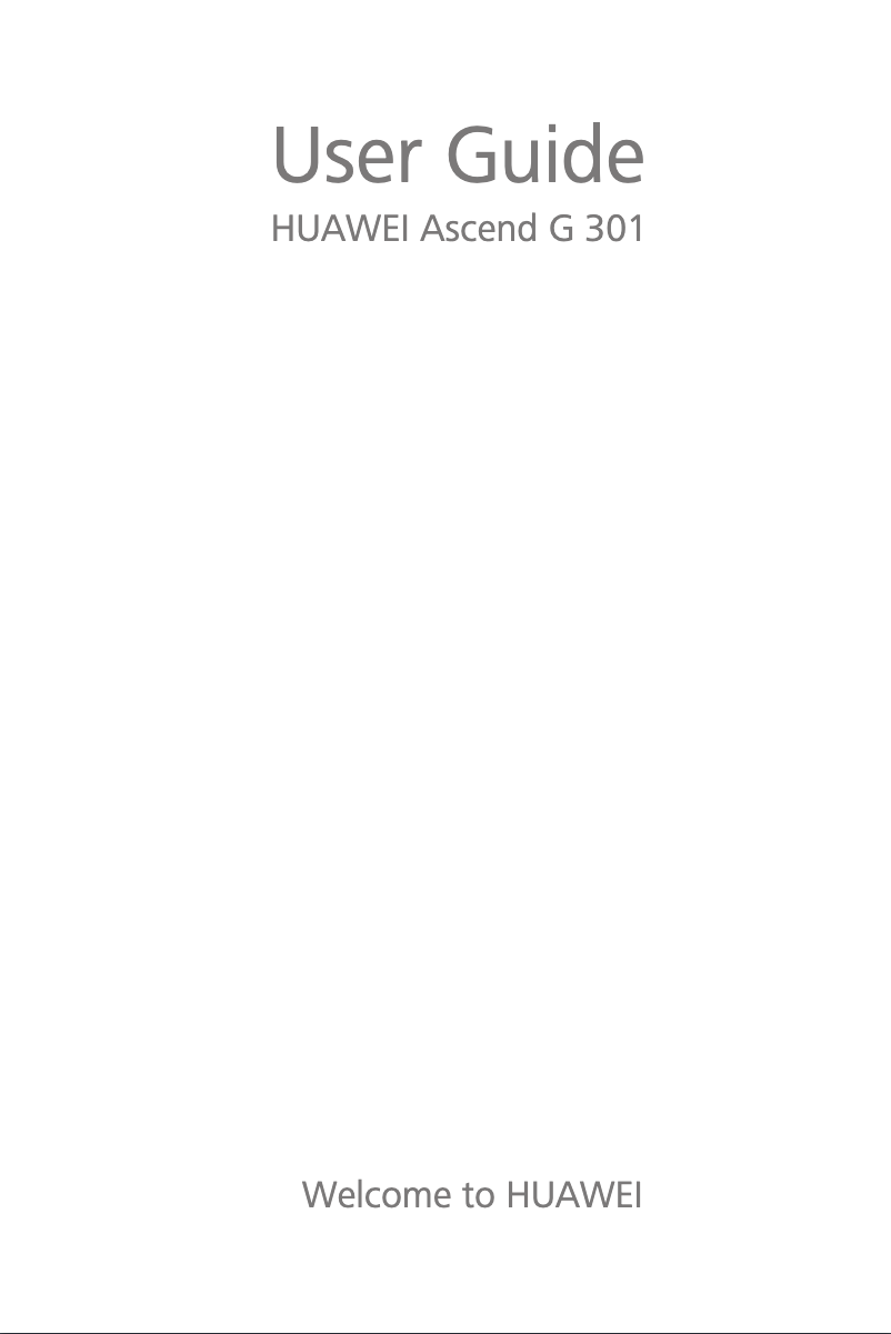 Image de la première page du manuel de l'appareil Ascend G301