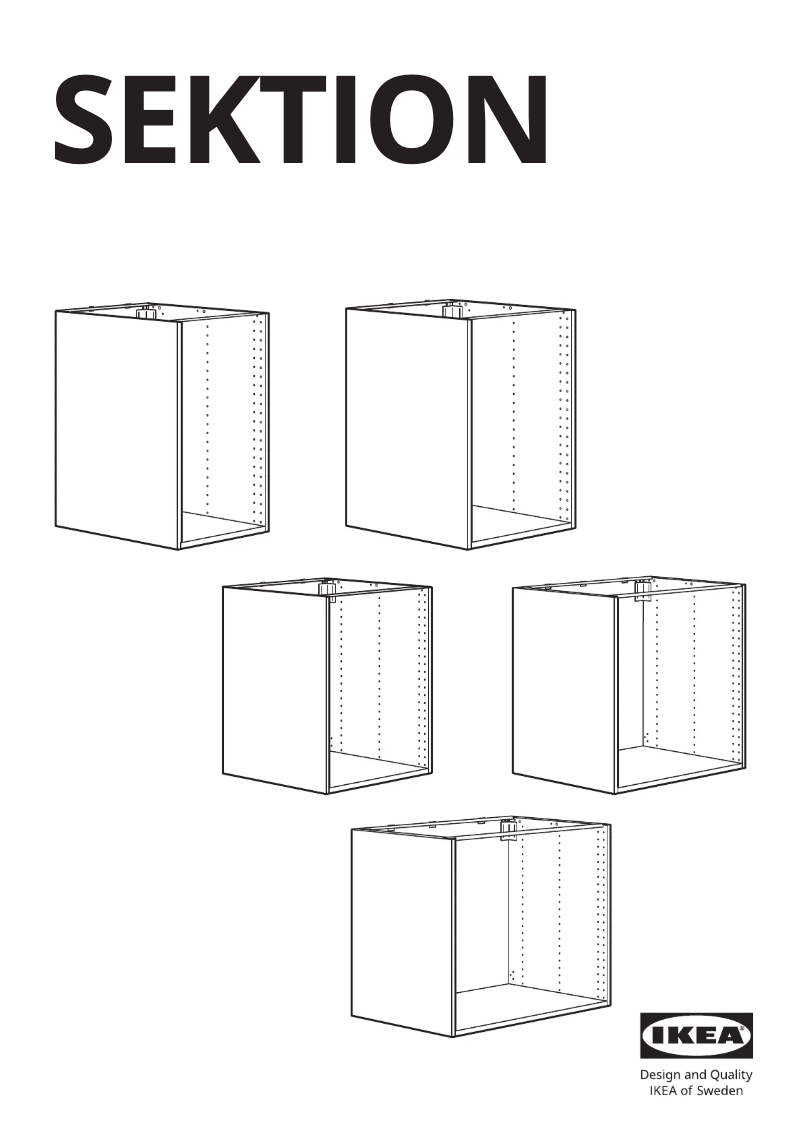 Imagen de la primera página del manual del dispositivo SEKTION 302.653.86