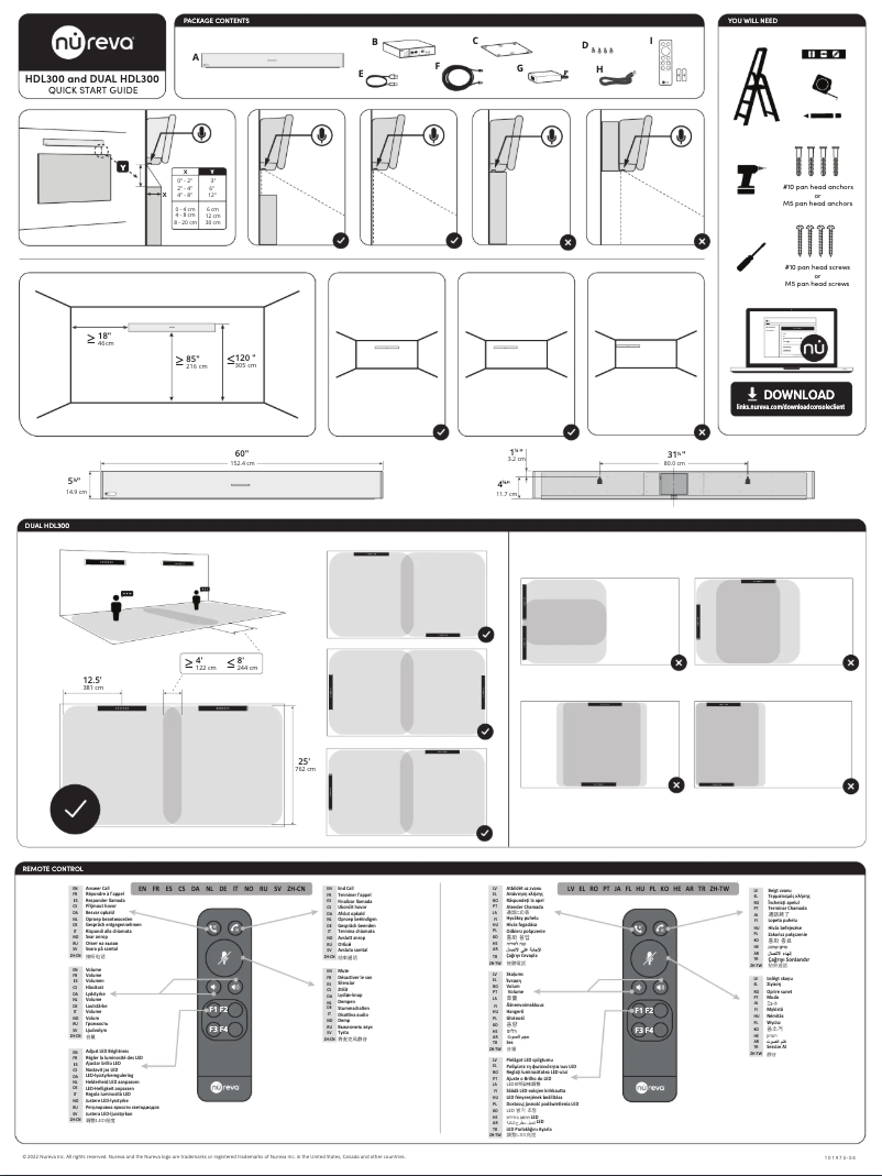 Page n°1 - Manuel utilisateur Nureva HDL300