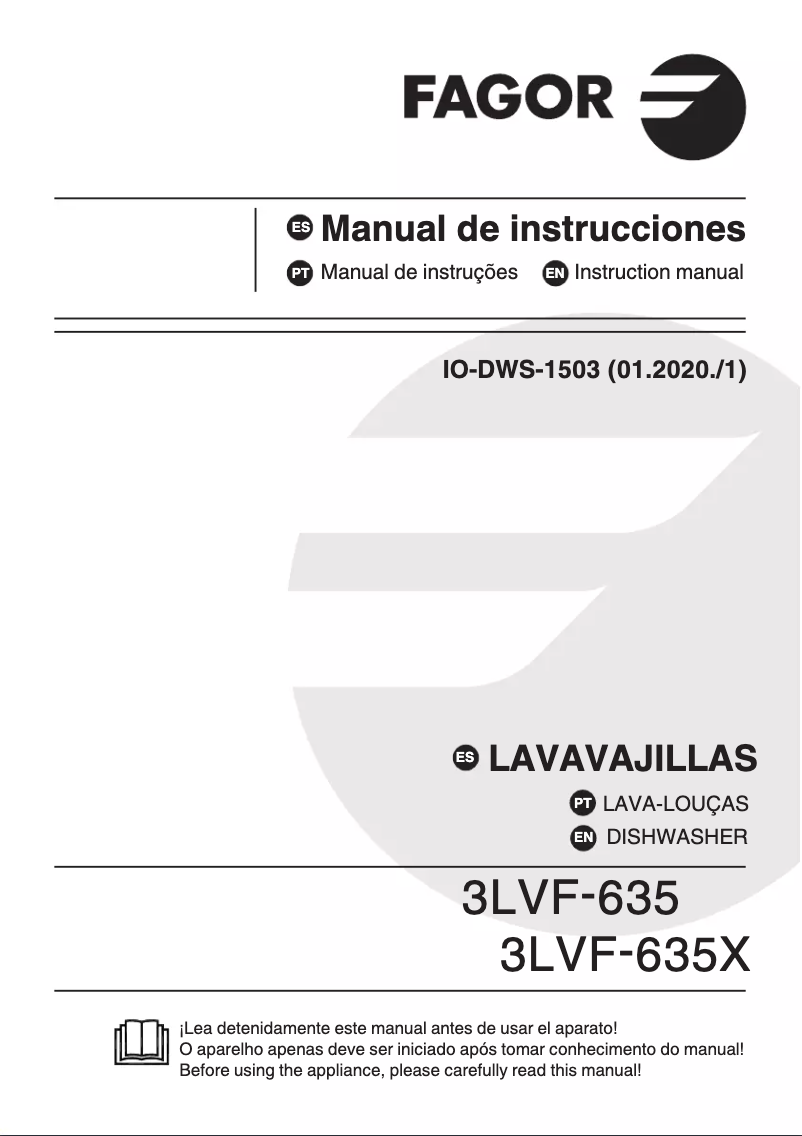 Page n°1 - Manuel utilisateur Fagor 3LVF-635