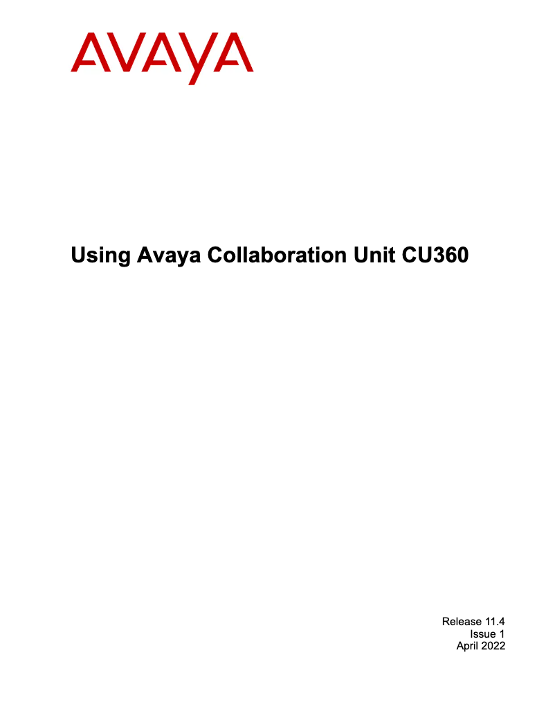 Page n°1 - Manuel utilisateur Avaya B129