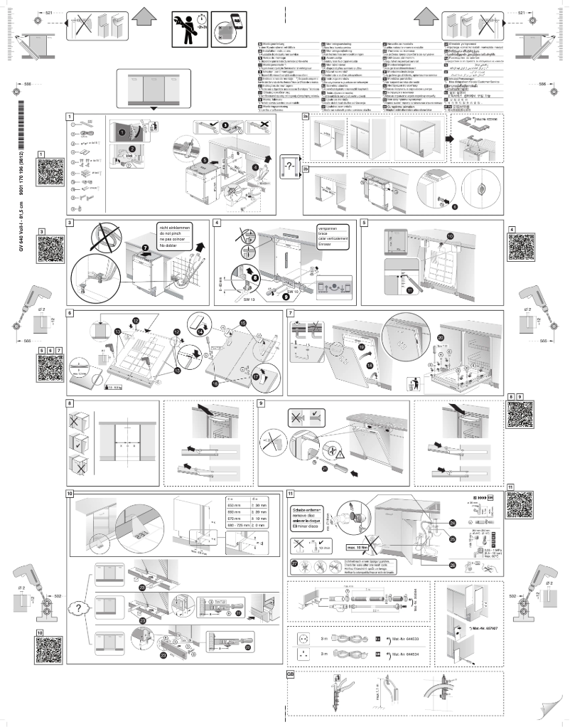 Page 1 de la notice Guide d'installation Siemens SN658X03IE