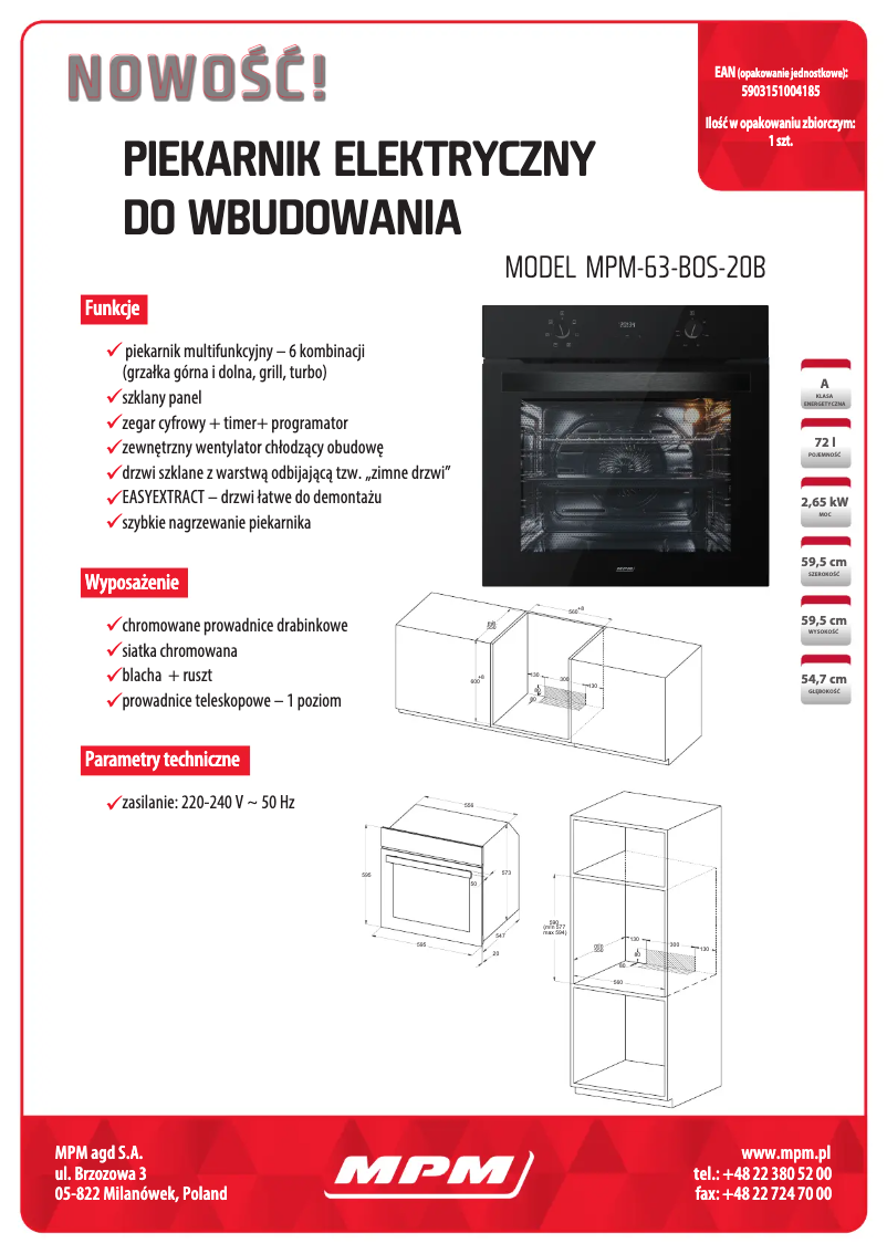 Image de la première page du manuel de l'appareil MPM-63-BOS-20B