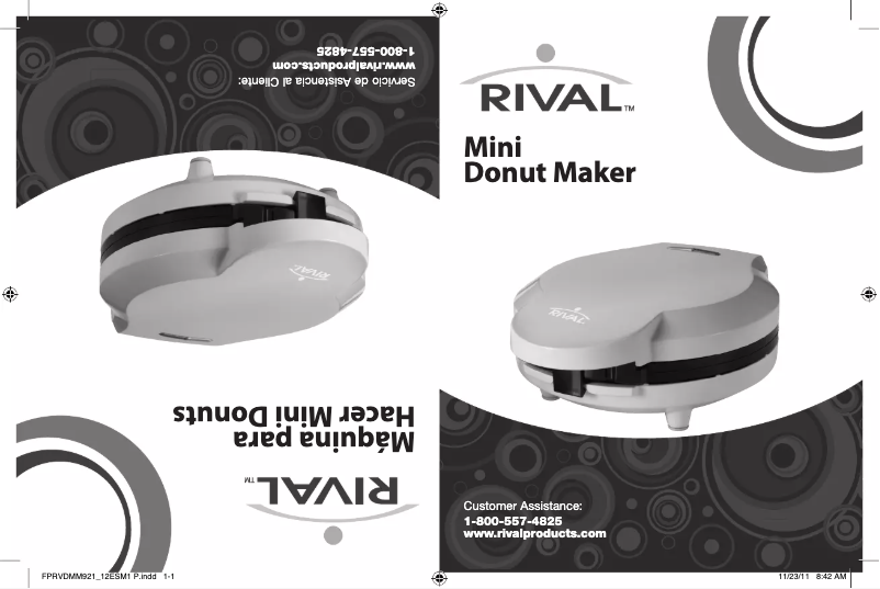 Page 1 de la notice Manuel utilisateur Rival FPRVDMM921