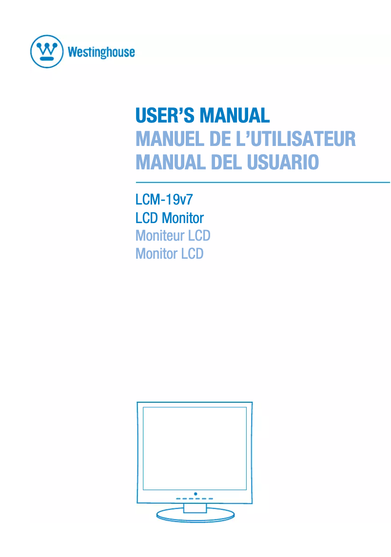 Image de la première page du manuel de l'appareil LCM-19v7