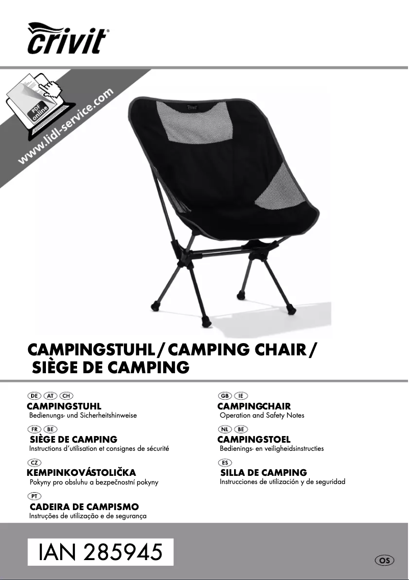 Image de la première page du manuel de l'appareil IAN 285945