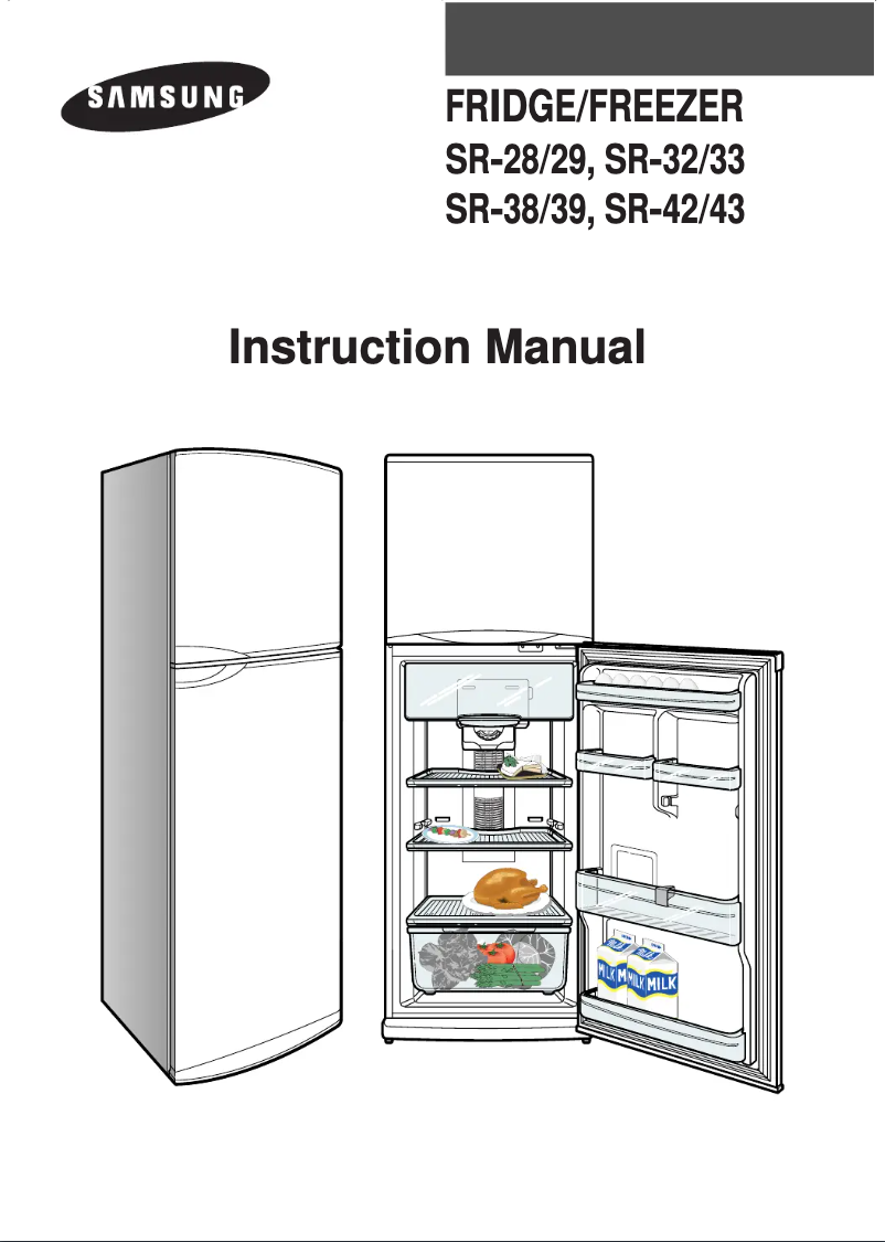 Page 1 de la notice Manuel utilisateur Samsung SR-33NXB