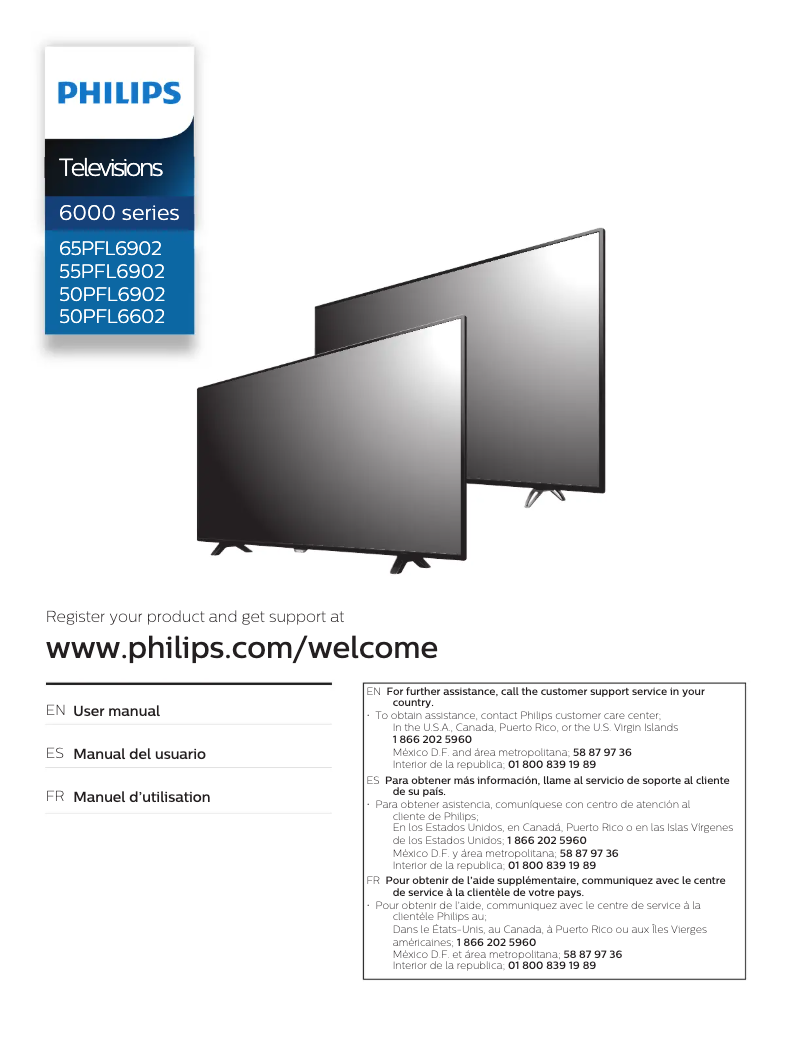 Page n°1 - Manuel utilisateur Philips 65PFL6902