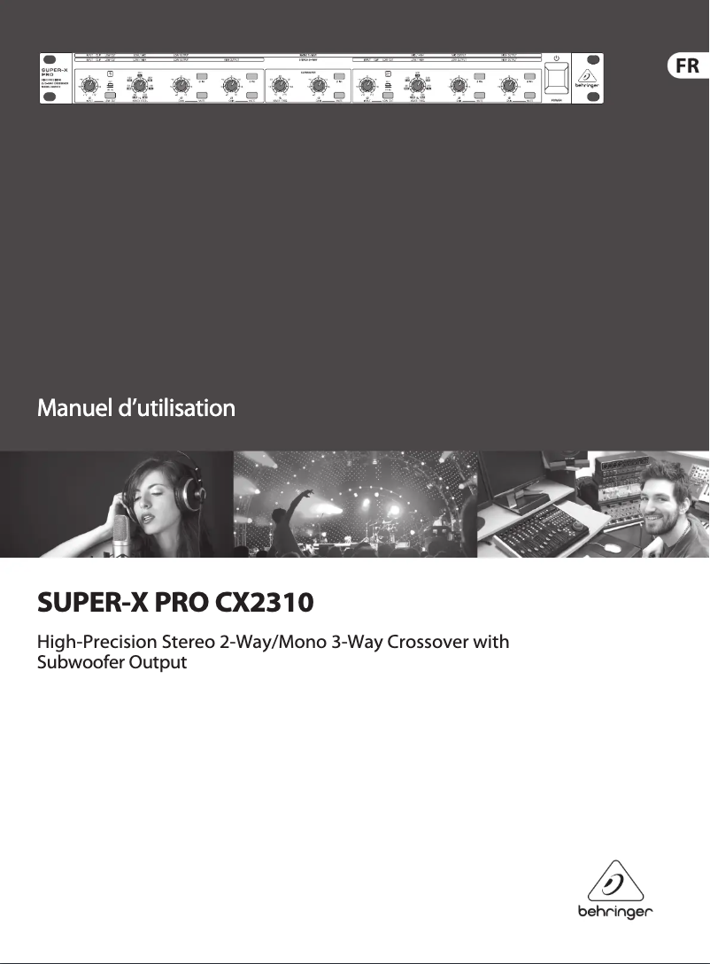 Page n°1 - Manuel utilisateur Behringer Super-X Pro HA4600