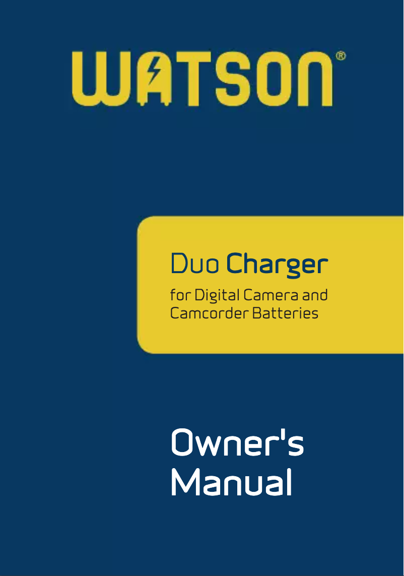 Page 1 de la notice Manuel utilisateur Watson DX-4228