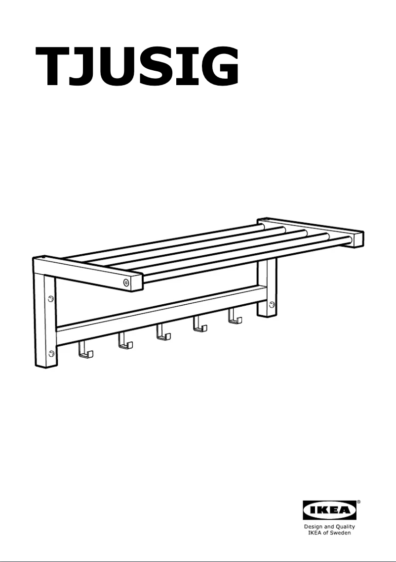 Page 1 of the manual Instructions / Assembly Ikea TJUSIG