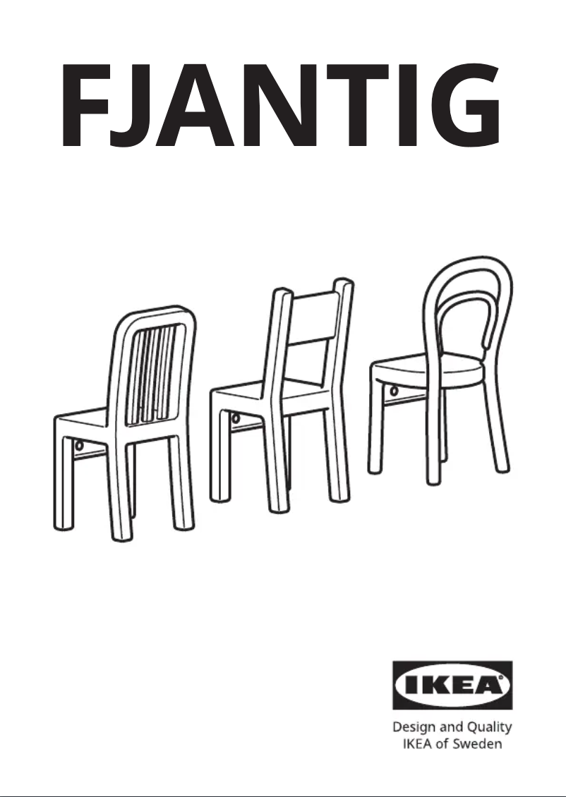 Page 1 de la notice Manuel utilisateur Ikea FJANTIG 703.622.67